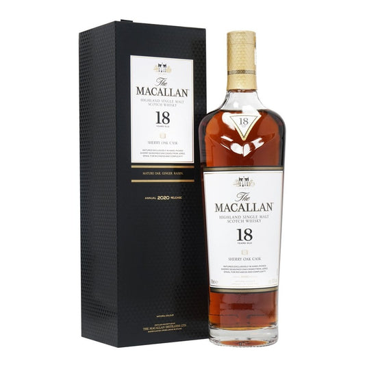 THE MACALLAN 18 YEAR OLD SHERRY OAK 2020 RELEASE 70CL