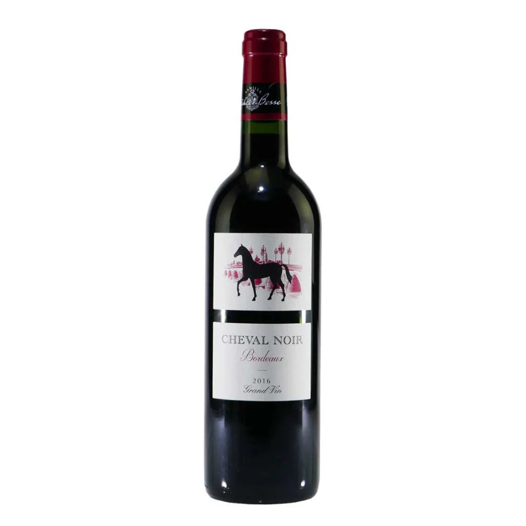 CHEVAL NOIR BORDEAUX ROUGE 75CL