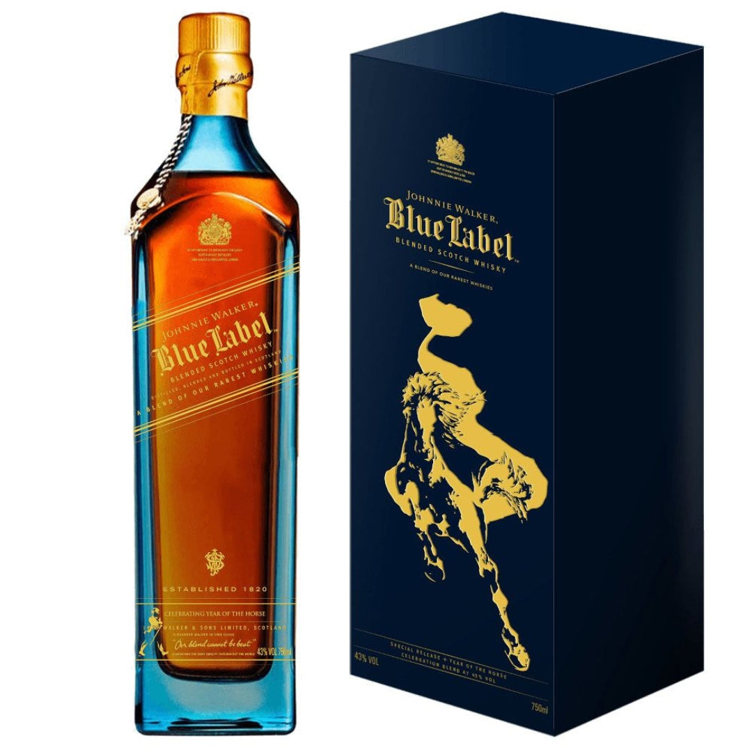 JOHNNIE WALKER BLUE LABEL THE YEAR OF THE HORSE 75CL