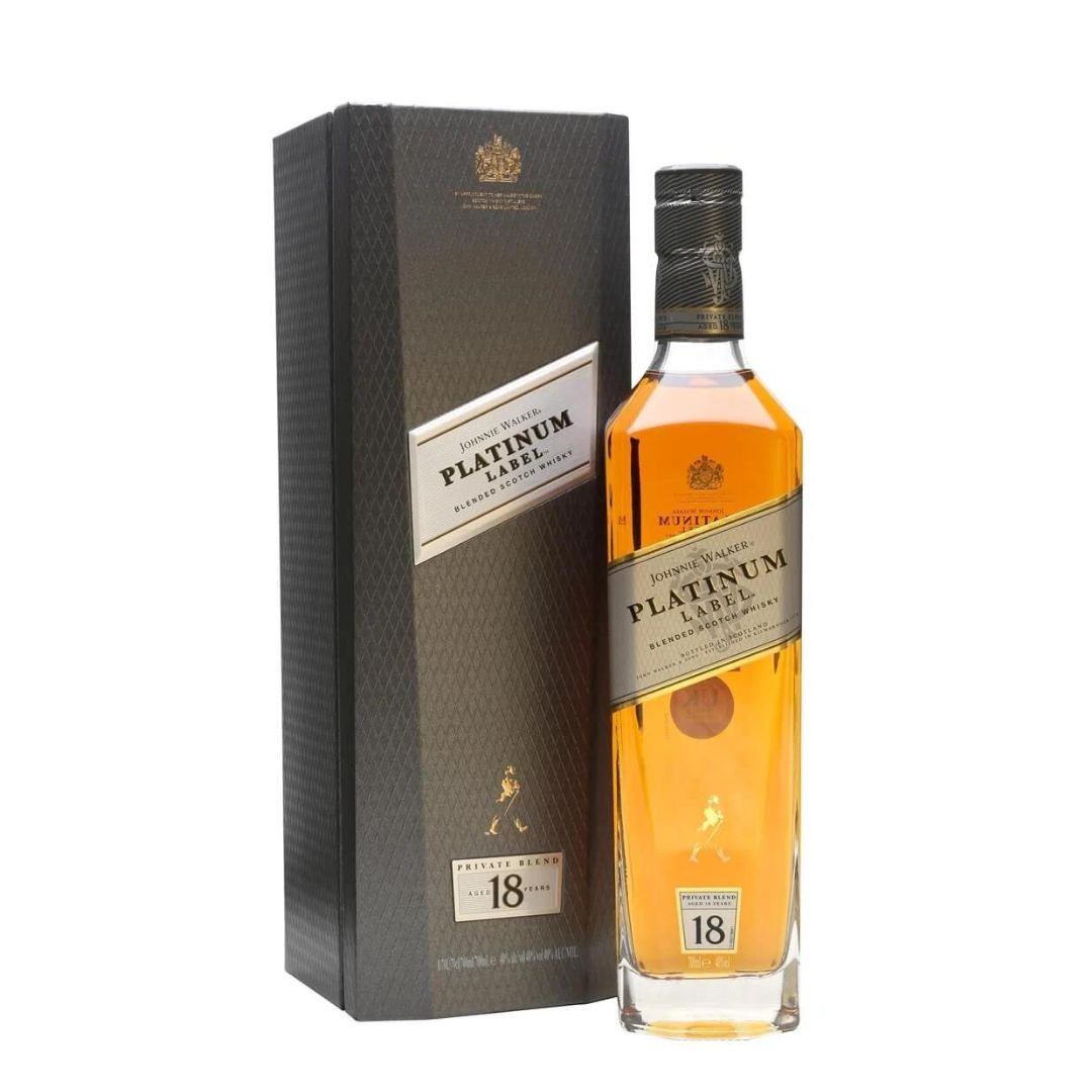 JOHNNIE WALKER PLATINUM 18 YEAR OLD TRAVEL BOX 75CL