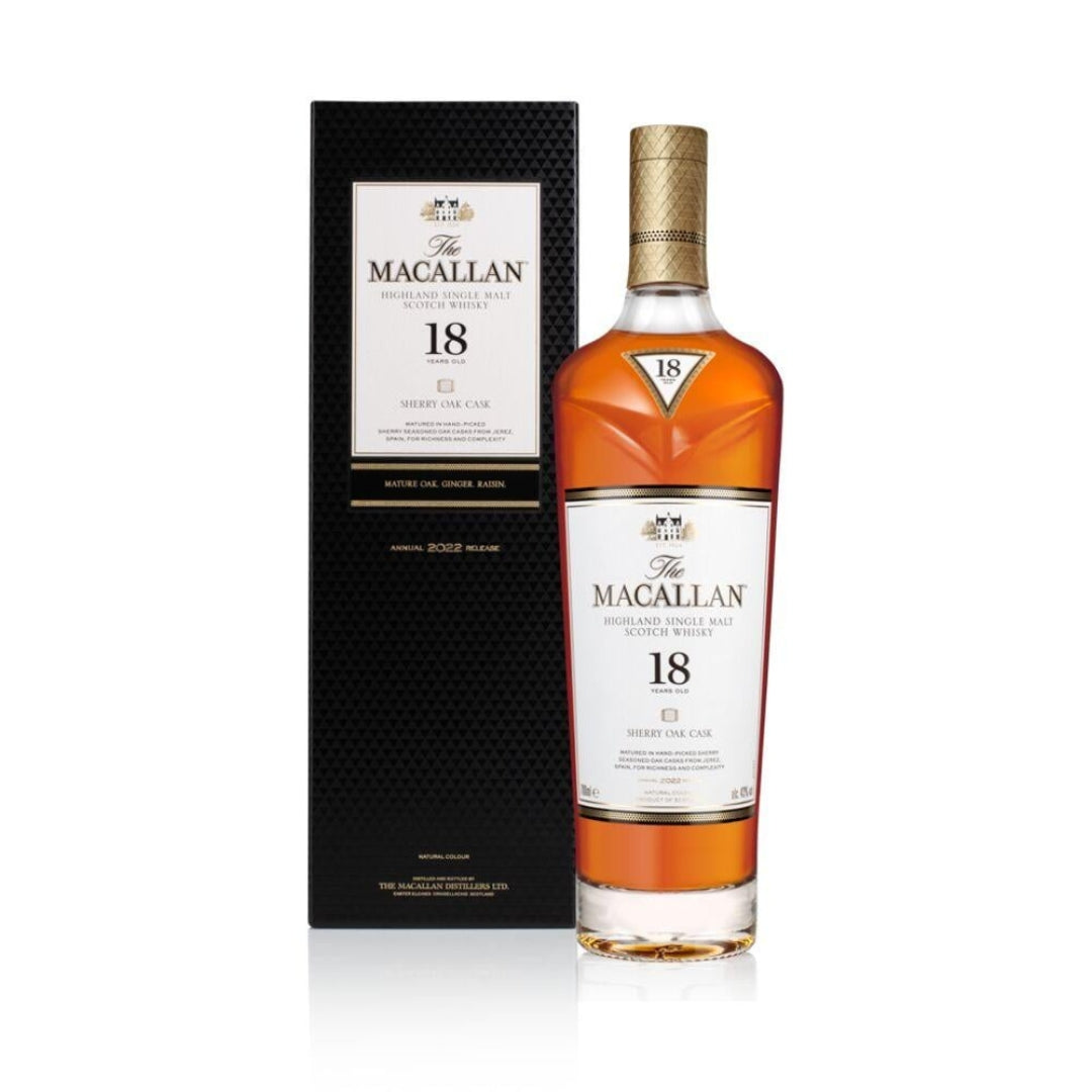 THE MACALLAN 18 YEARS OLD SHERRY OAK 2021 RELEASE 70CL