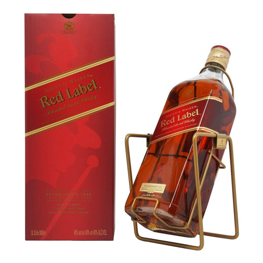 JOHNNIE WALKER RED LABEL WITH CRADLE 3L