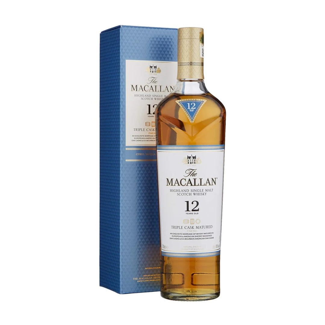 THE MACALLAN 12 YEARS OLD TRIPLE CASK 70CL