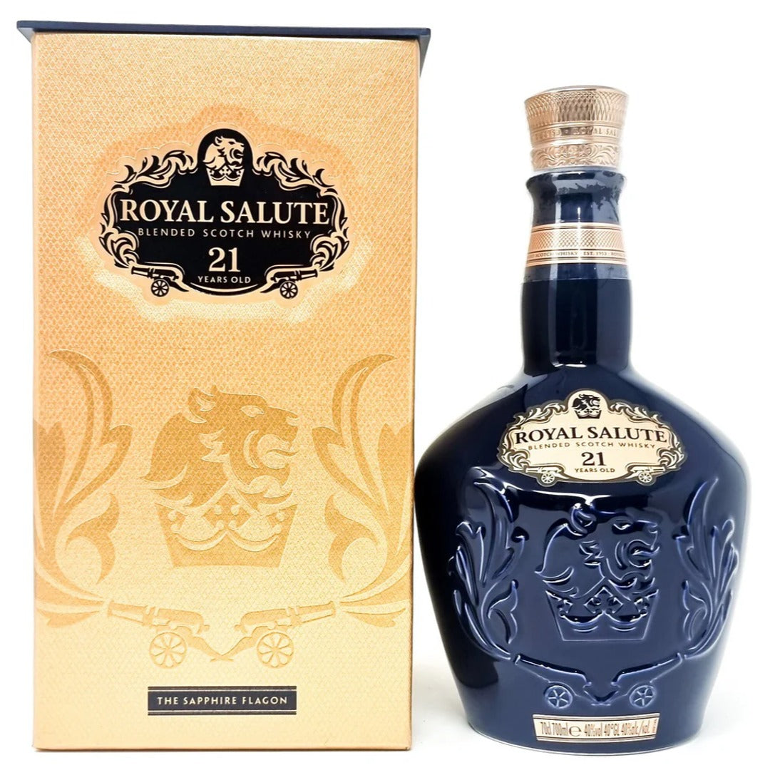 ROYAL SALUTE 21 YEAR OLD THE SAPPHIRE FLAGON 1L